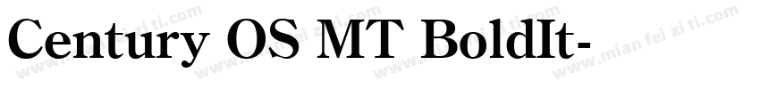 Century OS MT BoldIt字体转换